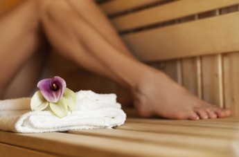 Wellnessbereich mit Sauna und Dampfbad